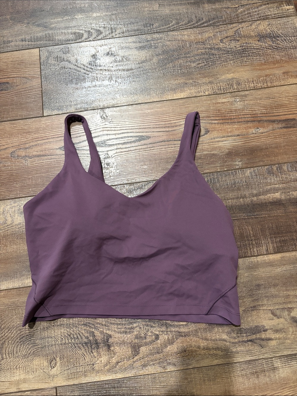 Lululemon Purple Crop Tank/Bra